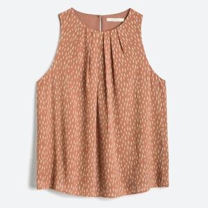 Fun2Fun Stitch Fix Aliza Pleated Neck Blouse Sz L